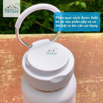 Bình giữ nhiệt LocknLock Sling Ring có quai xách dung tích 650ml LHC4321 và 800ml LHC4322