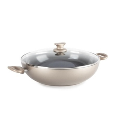 Chảo chống dính ceramic cao cấp GreenPan Cam.Bronze 32cm sâu có nắp - 675976