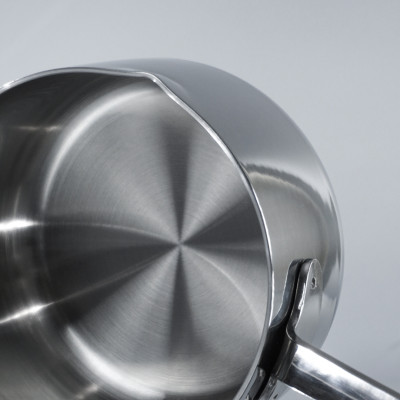 Quánh Inox 316 đúc nguyên khối Hàn Quốc size 12cm đáy từ, có miệng rót bảo hành 5 năm