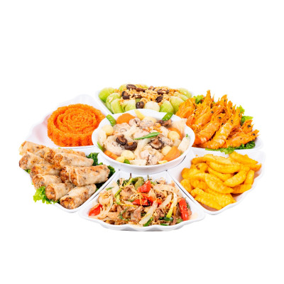 Bộ Bát Đĩa Hoa Mặt Trời 7 Chi Tiết, Bộ Bát Đĩa Bày Cỗ Trong Gia Đình Loại Lớn