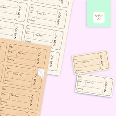 Bộ 24 Nhãn Vở C - Linh Lan