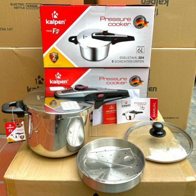 Nồi áp suất Inox 304 Kalpen P2 dung tích 6L chuẩn Đức - Hàng chính hãng