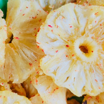 Ăn vặt siêu ngon - Dứa sấy dẻo muối ớt - nguyên vị 100% tự nhiên - nông sản sạch.