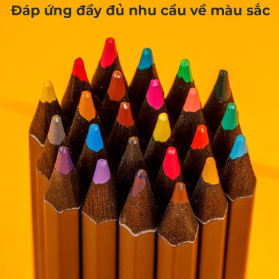 Hộp 24 Bút Chì Gỗ Đen Black Wood Colored Pencils - Colokit CPC-C030