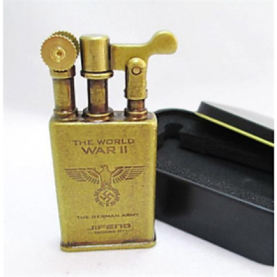 Vỏ Hột Quẹt Bật Lửa Jifeng JF-006 Khắc họa tiết hoa văn đẹp độc lạ - Dùng Xăng Đá Cao Cấp