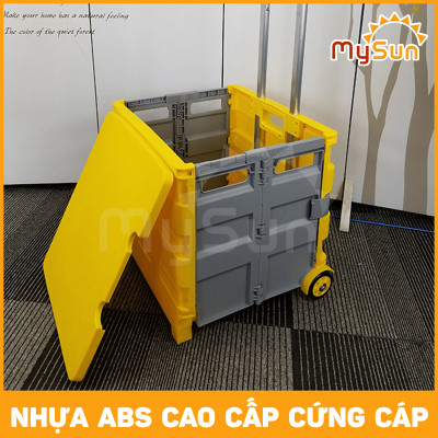 Xe đẩy kéo đi chợ dã ngoại du lịch gấp gọn cỡ lớn MySun