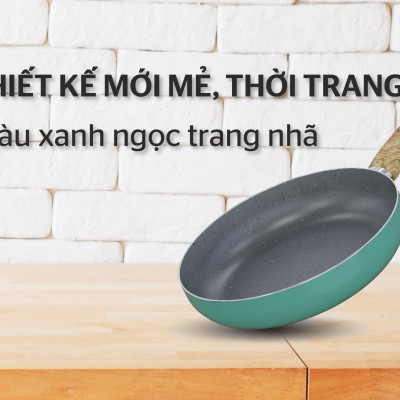  Chảo Sâu Chống Dính Vân Đá Sunhouse Clover CL20S - Hàng Chính Hãng