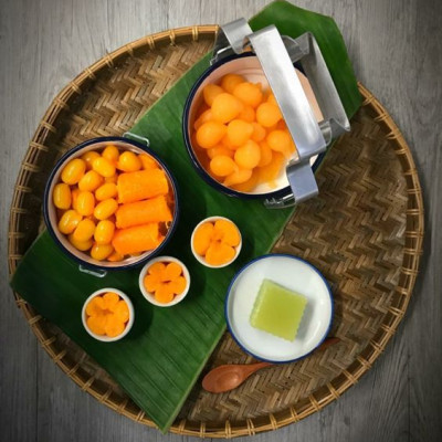 Mẹt tre ECOHUB trang trí đựng đồ ăn nhà hàng, khách sạn (đủ size)