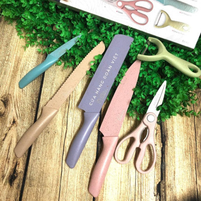 Bộ Dao Kéo Nhựa Lúa Mạch Chống Dính C.Lượng. Chuyên phục vụ Sp Gia dụng, Khuôn làm bánh, Dụng cụ học Sinh, Nhà hàng, Quá