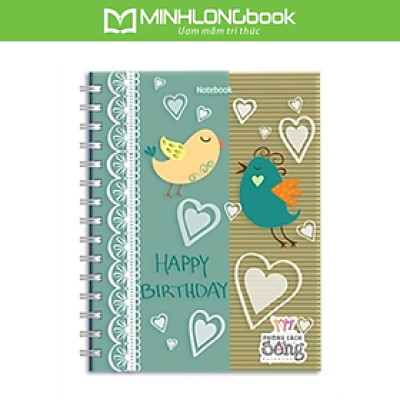 Sổ Lò Xo Notebook Minh Long - Happy Birthday