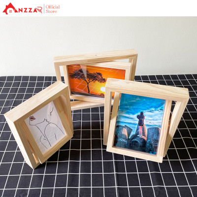 Khung ảnh xoay 360 độ nhiều kích thước, khung ảnh để bàn trang trí Anzzar