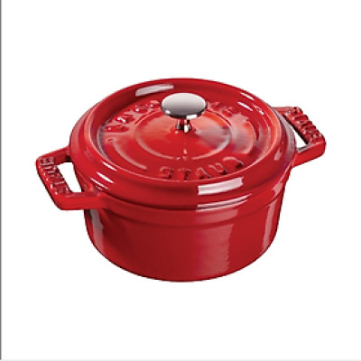 Staub - Nồi tròn màu đỏ cherry - 22cm (2.6L) (B)