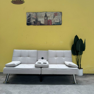 Sofa bed, sofa ngã thành giường, sofa giường đa năng SM15CT Tundo tích hợp ổ điện USB tiện lợi giá rẻ