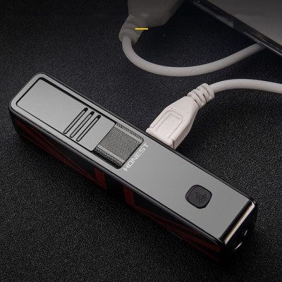 Vỏ Hột Quẹt Bật Lửa Sạc Điện Kiêm Đèn Pin Honest BCZ473 đẹp độc lạ - dùng gas cao cấp ( giao màu ngẫu nhiên )