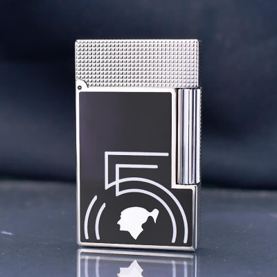 Vỏ Hộp Quet Ga Đá  Upon Sơn Mài Đen Hồng Kông Chủ Đề Kỉ Niệm 55 Hãng  D -115T