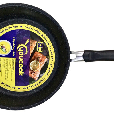 Chảo Nhôm Chống Dính Vân Đá You Cook 24cm