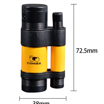 Vỏ Hột Quẹt Bật Lửa Khò 3 Tia Kiêm Đục  COB127 Đẹp Độc Lạ Lửa Khò Mạnh Mẽ - Dùng Gas Cao Cấp