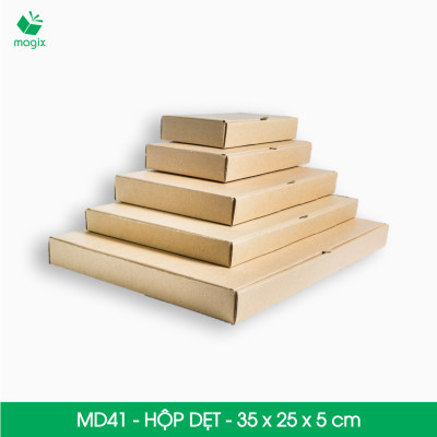MD41 - 35x25x5 cm - 100 Thùng hộp carton trơn đóng hàng