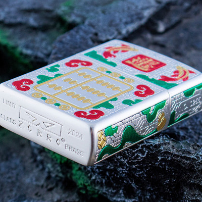 Vỏ Hộp Quẹt Bật Lửa Xăng Đá Zorro Z2-1150 Họa Tiết Bàn Tính và Cá Chép Tài Lộc May Mắn Phát Tài - Mẫu Mới