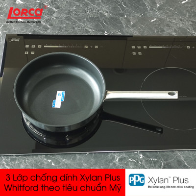 Chảo Chống Dính Inox 5 Lớp Cao Cấp Lorca TA 2324 Nhập Khẩu Dùng Mọi Loại Bếp, Đa Năng Chống Gỉ Xước