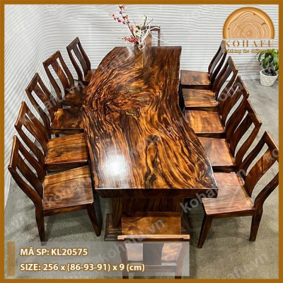 Mặt Bàn Me Tây Uốn Lượn Tự Nhiên - KL20575