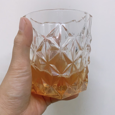 CỐC THỦY TINH UỐNG RƯỢU TÂY CAO CẤP SANG TRỌNG MÀU CAM 315ml- VD92