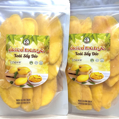 Xoài sấy dẻo, nguyên vị 100% tự nhiên, ăn vặt siêu ngon, nông sản sạch