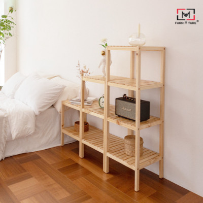 KỆ TRANG TRÍ GỖ 3 TẦNG - 3F NATURAL SHELF