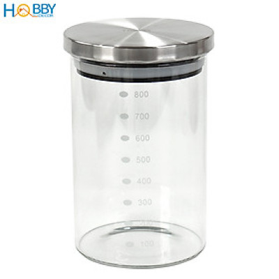 Hủ thủy tinh để hạt nắp Inox 304 kín ron HOBBY Home Decor TTI 3 size