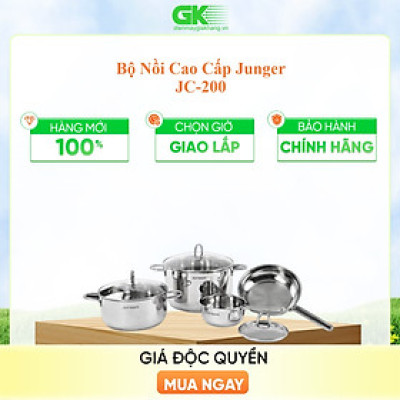 Bộ Nồi 7 Chi Tiết Cao Cấp Junger JC-200 - Hàng Chính Hãng