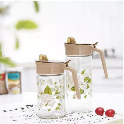 Combo hai Bình đựng nước mắm,đựng dầu ăn thuỷ tinh cao cấp 300ml và 500ml ( Giao màu ngẫu nhiên)