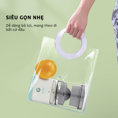 Máy Vắt Cam Tự Động-Máy Ép Hoa Quả Đa Năng Sử Dụng Sạc USB Tiện Lợi