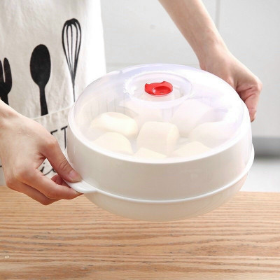 Bộ Khay Hấp Lò Vi Sóng 3 Lớp Việt Nhật - Bộ Khay Hấp Chất Liệu Nhựa PP Nguyên Sinh Không Chứa BPA , Chịu Được Nhiệt Độ Cao An Toàn Cho Người Dùng - Hàng Việt Nam