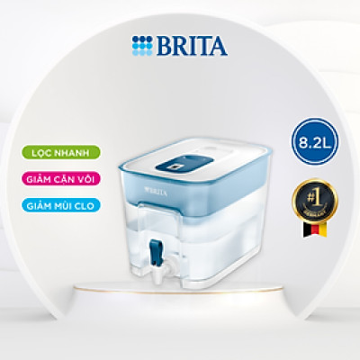 Bình Lọc Nước BRITA Flow Basic Blue - 8.2L (Kèm Maxtra Plus) - Hàng Chính Hãng