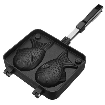 Khuôn Làm Bánh Cá Nướng Taiyaki Nhật Bản Chống Dính Cao Cấp Size Lớn - Khuôn Nướng Làm Bánh Cá - Hàng Chính Hãng MINIIN