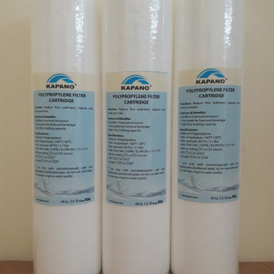 Lõi lọc cặn Polypropylene 5 micron 10 inch Kapano - Hàng chính hãng