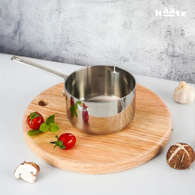 Quánh Inox 316 đúc nguyên khối Hàn Quốc size 12cm đáy từ, có miệng rót bảo hành 5 năm