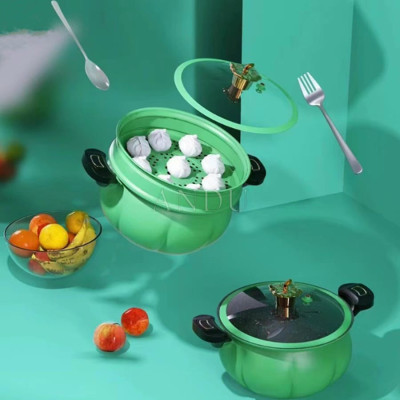 Nồi Áp Suất Bí Ngô chống dính 8L đường kính 28cm - Nồi đa năng Chiên, Xào, Nấu Lẩu, Nấu Cơm Hàng nhập khẩu TOPTIPOTENT POT