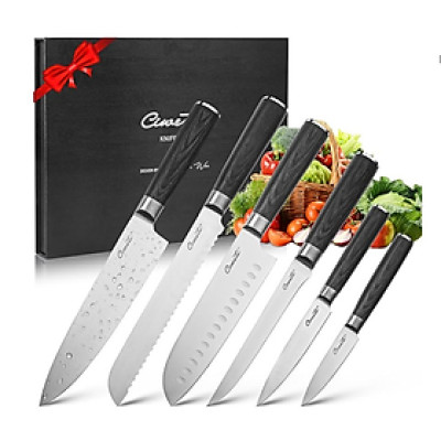 Bộ dao đầu bếp Ciwete KN0101-6PC set 6 món