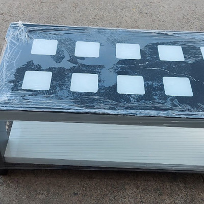 Bàn trà gỗ vuông mặt kính 50 x 100 x 45 cm