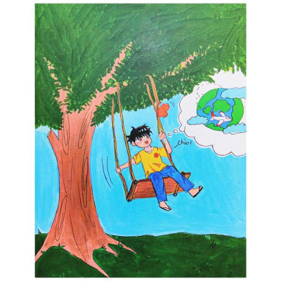 Tập Học Sinh Em Vẽ Ước Mơ - 4 Ô Ly - 96 Trang 100gsm - The Sun