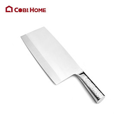 Dao chặt Chinese Cleaver tay cầm inox - Inox 420 sắc bén - Cầm chắc tay, chặt thịt đẹp, bề mặt bóng - Cobihome
