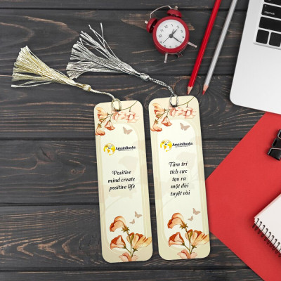 Bookmark đánh dấu sách truyền cảm hứng có tua rua (tặng kèm Bookmark khi mua sách)