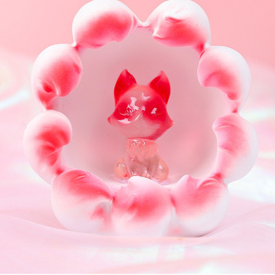 Mô Hình Trang Trí Xe Hơi Hồ Ly Cáo Nhỏ Có Đèn Sáng Tạo Quà Tặng_ Hàng chính hãng