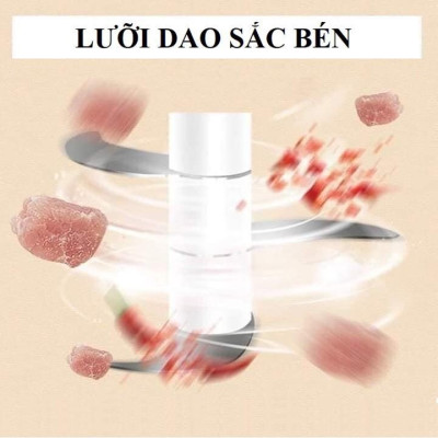  MÁY XAY MINI CẦM TAY ĐA NĂNG , XAY THỊT, RAU CỦ QUẢ,  TỎI ỚT MINI LOẠI 250ML CÓ SẠC ĐIỆN