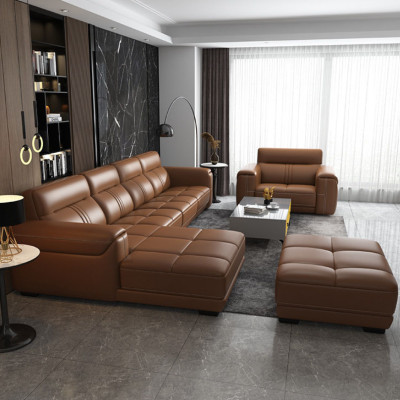 Bộ sofa phòng khách góc L cao cấp Tundo kèm ghế đơn HDCT-18