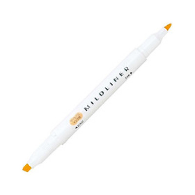 Viết Lông Dầu Dạ Quang Zebra Mildliner-MOR Fine Bold Mild Orange