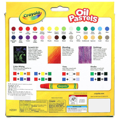 Hộp Bút Sáp Dầu 28 Màu - Oil Pastel - Crayola 524628