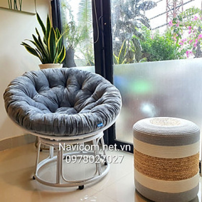 Ghế thư giãn papasan size 90 (khung sắt)
