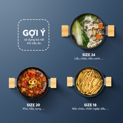 Nồi chống dính vân gỗ Elmich Nature EL-5206MG